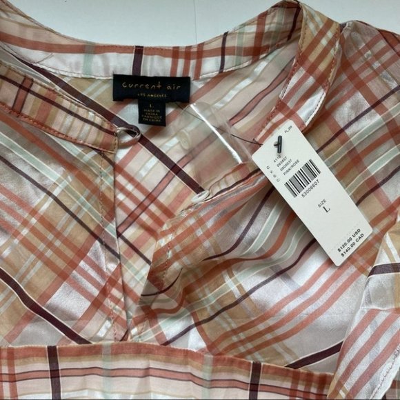 Anthropologie Current Air Polly Ruffled Blouse Lg - Picture 4 of 8